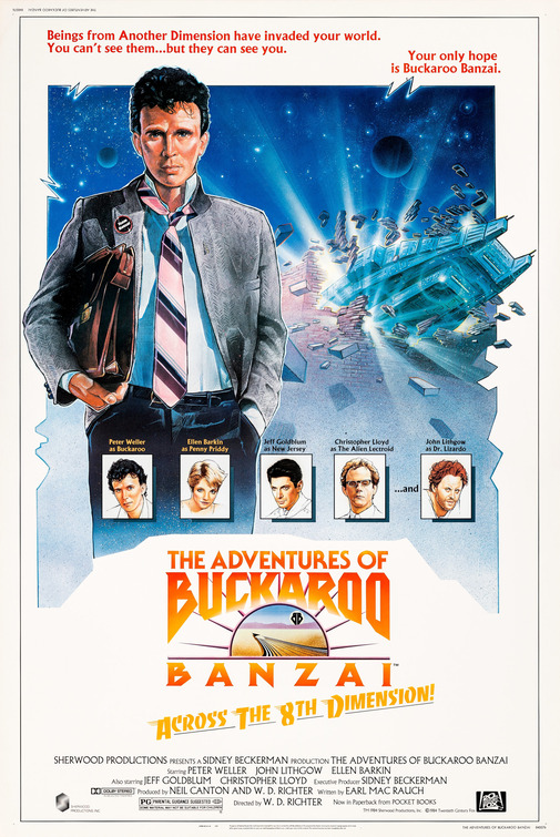 the poster for Buckaroo Banzai
