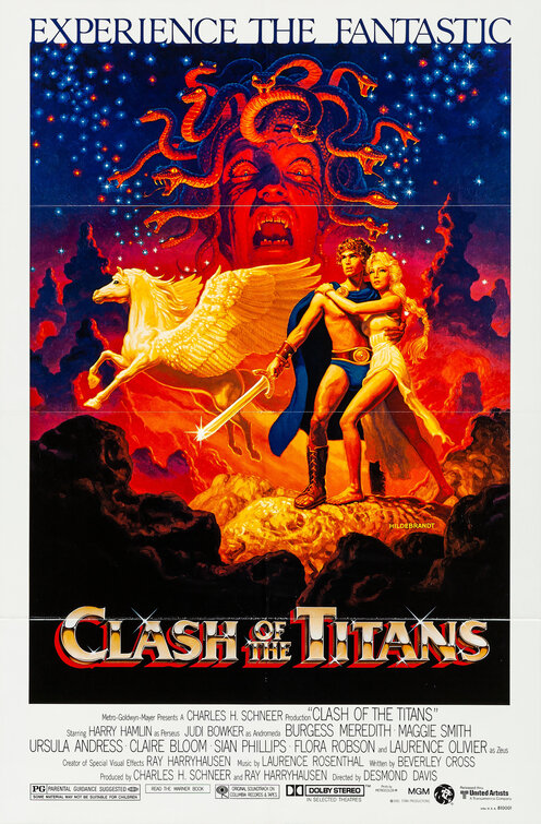 the poster for Clash of the Titans