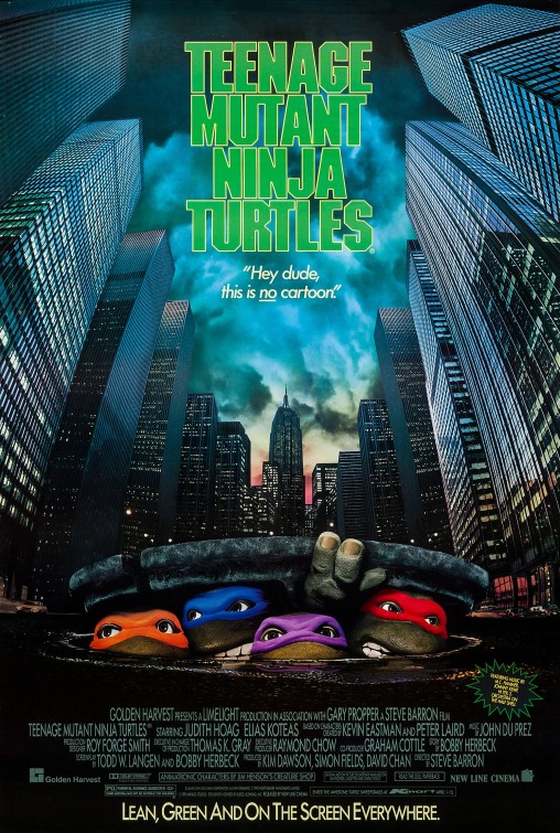 the poster for TMNT